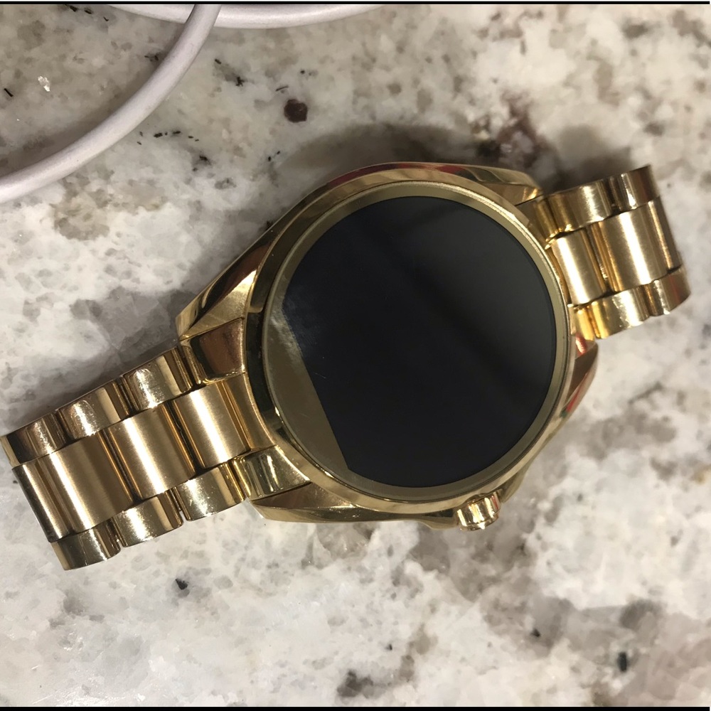 Michael Kors gold tech watch